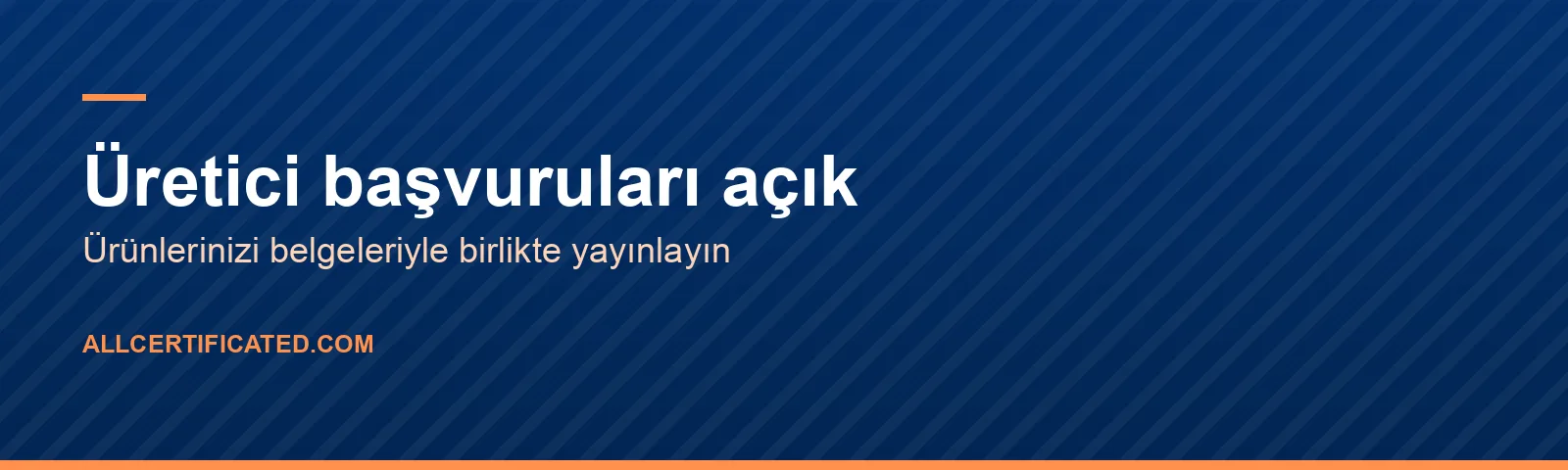 Üretici başvuruları açık