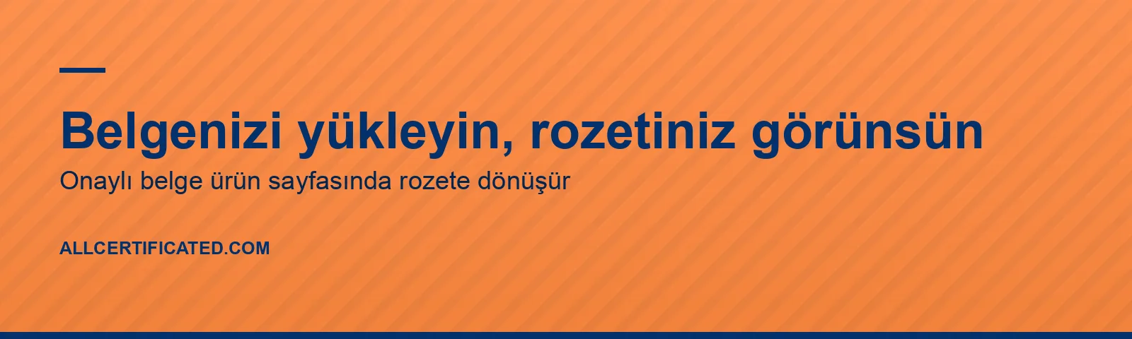 Belgenizi yükleyin, rozetiniz görünsün